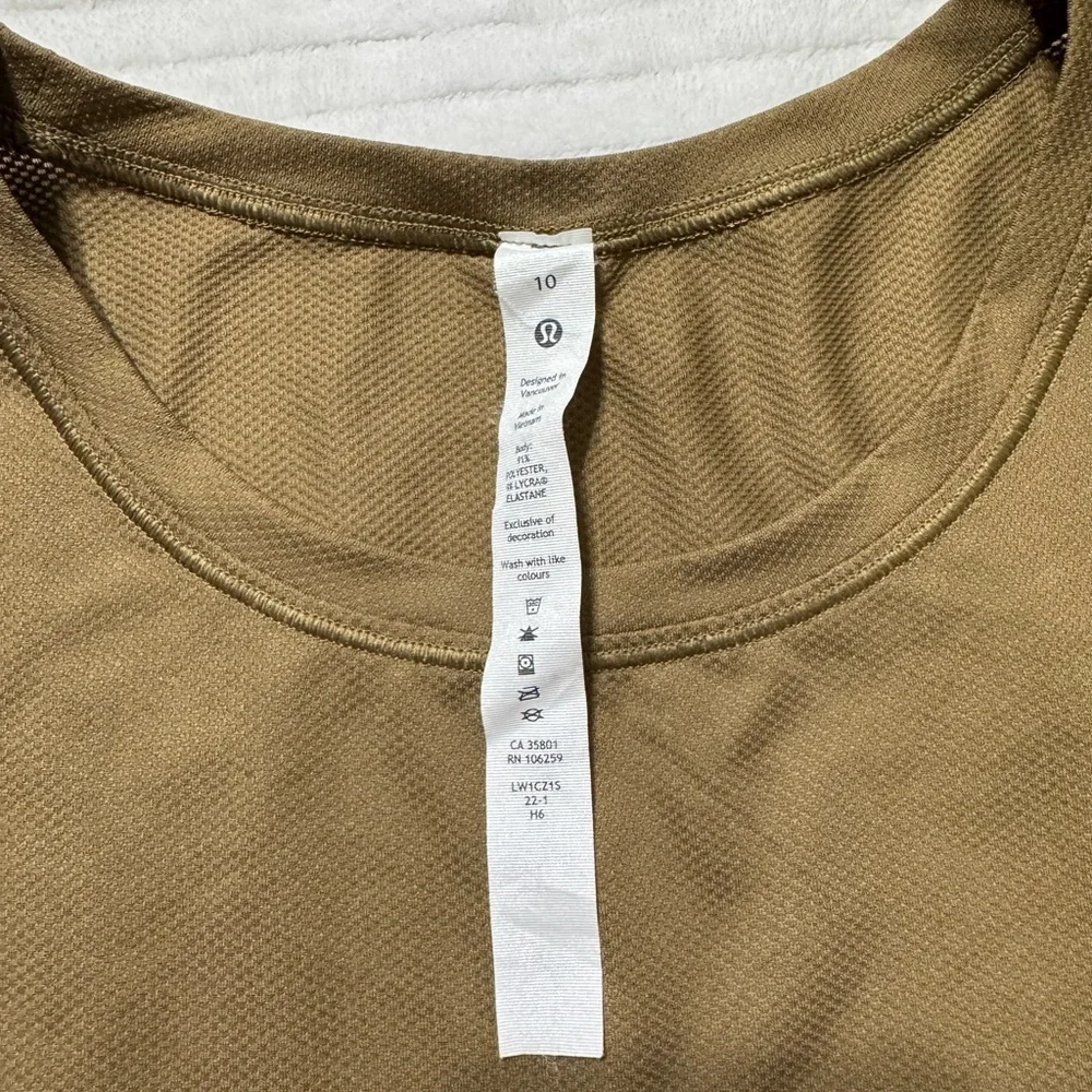 lululemon athletica Size 10 Women's Brown Tank Top - Picture 3 of 4